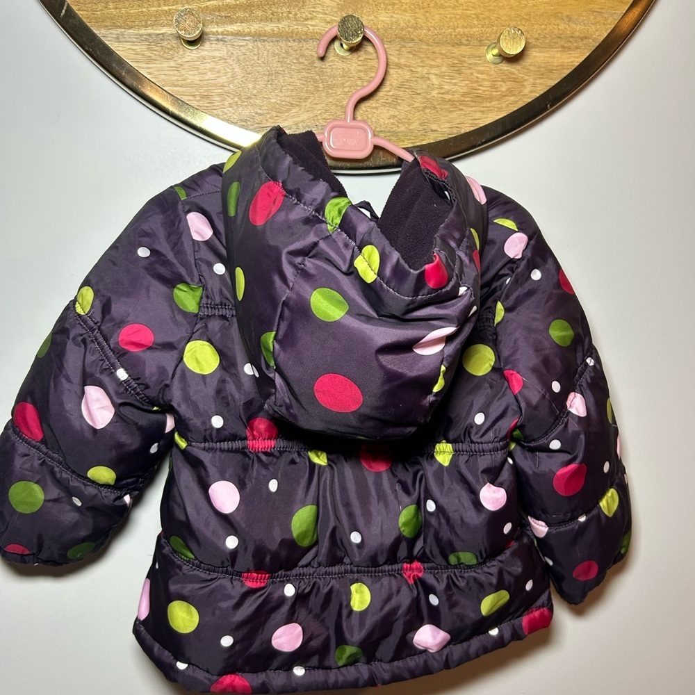 Colorful Polka Dot Puffer Jacket - Picture 6 of 6
